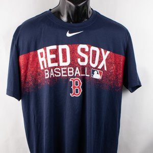 Nike Dri-Fit Men's XL T-Shirt Short Sleeve Boston Red Sox Baseball MLB